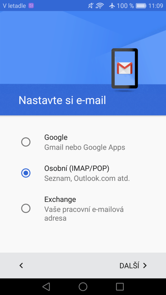 Gmail pridani pop3 imap 2