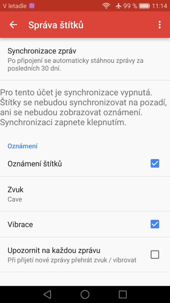 Gmail upozorneni stitky 2