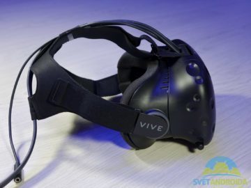 HTC Vive konstrukce popruhy