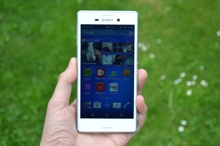 Sony Xperia M4 Aqua - displej