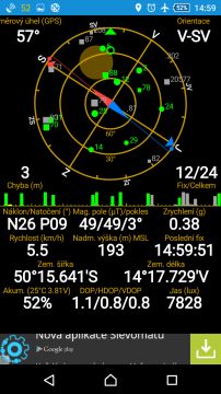 Sony Xperia M4 Aqua -  gps satelity