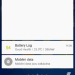 Sony Xperia M4 Aqua –  notifikační lišta (1)