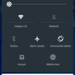 Sony Xperia M4 Aqua –  notifikační lišta (2)