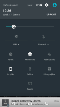 Sony Xperia X notifikace 1