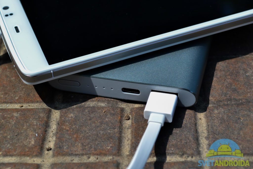 Xiaomi Power Bank 10000 mAh USB-C - nabíjení telefonu