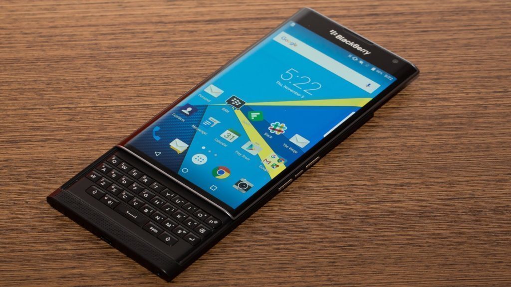 BlackBerry Priv s fyzickou klávesnicí