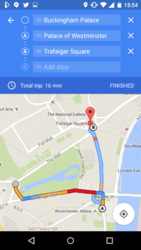 Mapy Google umí navigovat přes více bodů