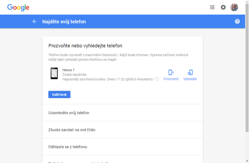 Nabízené možnosti