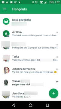 SMS zprávy jsou nyní v samostatných vláknech