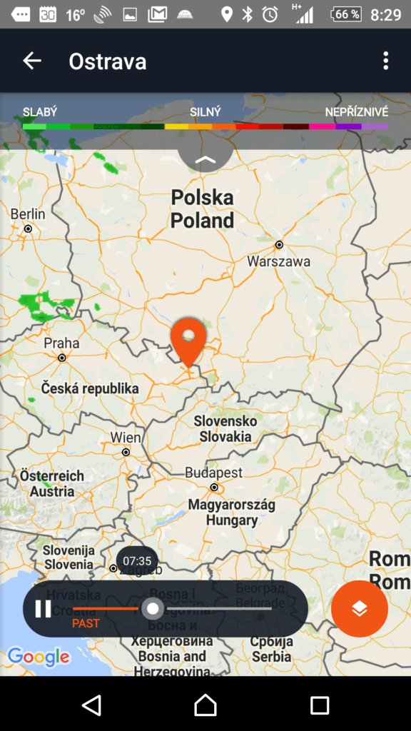 Srážkový radar