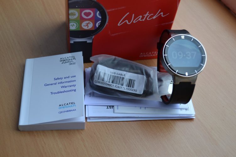 Alcatel One Touch Watch -  obsah balení