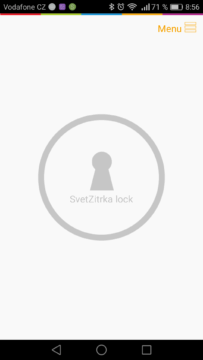 Chytrý zámek Danalock aplikace ovládání 2