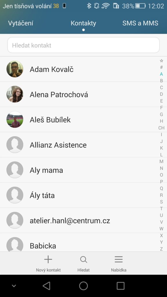 Honor 6 Plus T9 Dialer a kontakty 2