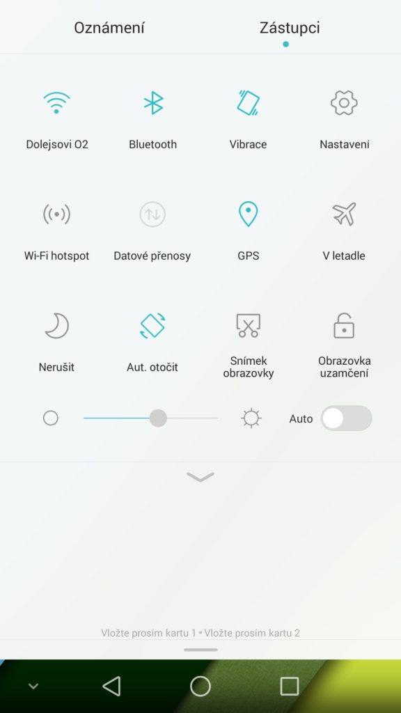 Honor 6 Plus prostředí systému notifikační lišta 2