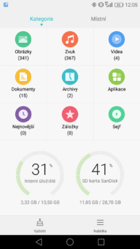 Honor 7 Lite filemanager