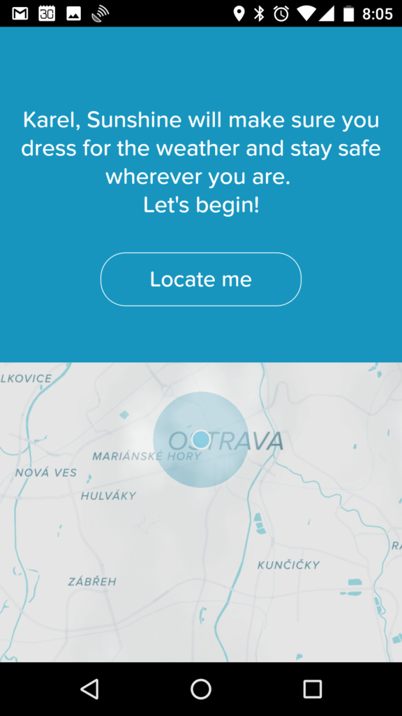 Požadavek na lokalizaci
