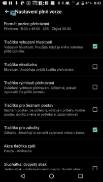 V plné verzi více nastavení a funkcí