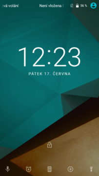 Vodafone Smart Prime 7 lockscreen