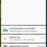 Vodafone Smart ultra 6 – notifikační lišta (1)