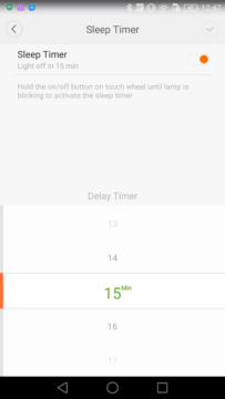 Xiaomi Yeelight Lamp timer