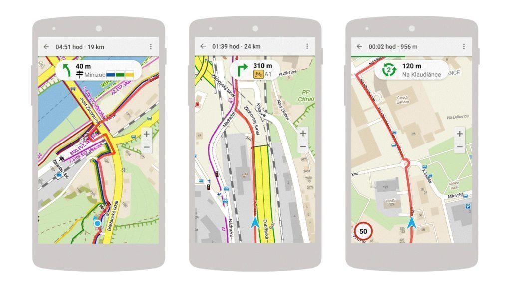 Mapy.cz umí navigovat nejen pěší a cyklisty, ale také řidiče automobilů