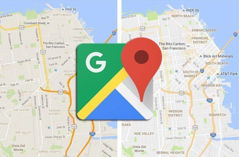 mapy google vzhled ico