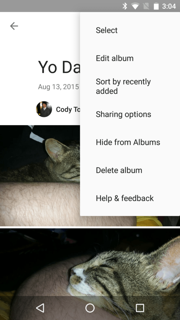 Fotky Google: třídění podle posledních přidaných