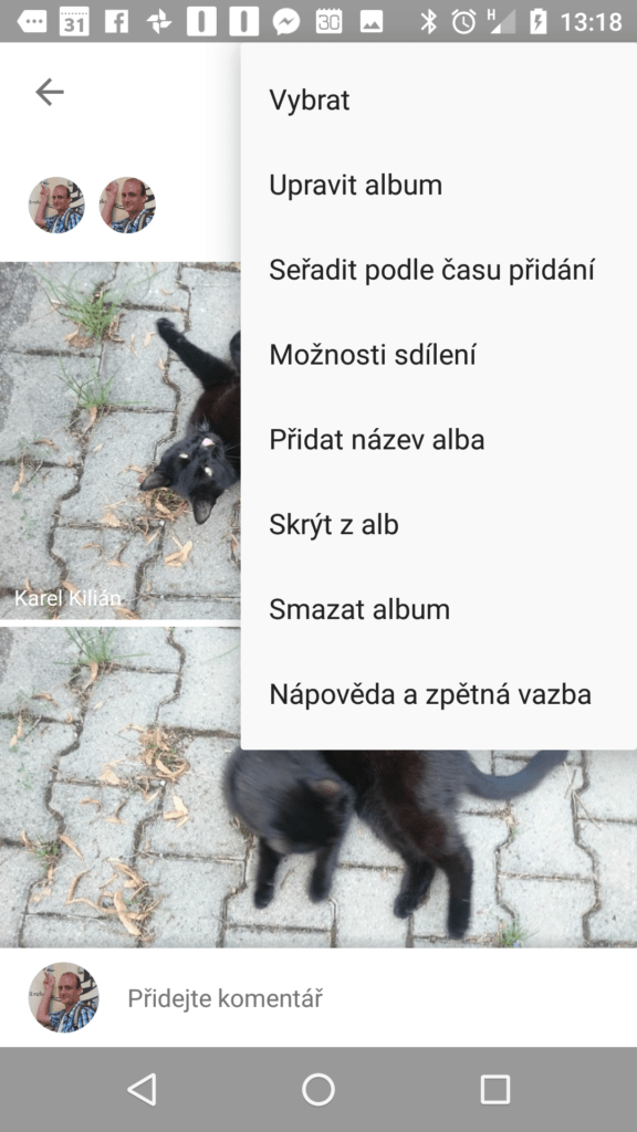 Fotky Google 1.25 umí blokovat uživatele