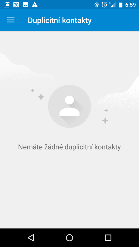 Hledání duplicitních kontaktů