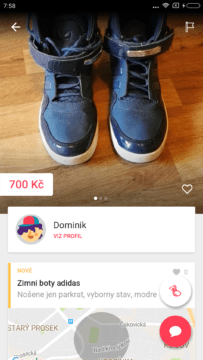 Aplikace LetGo inzerát