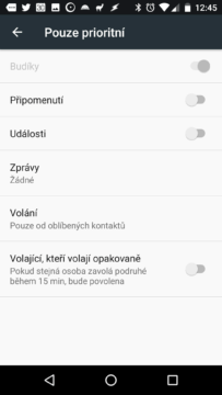 Režim Nerušit v Androidu N