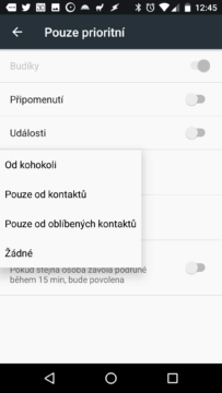 Režim Nerušit v Androidu N