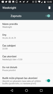 Režim Nerušit v Androidu N