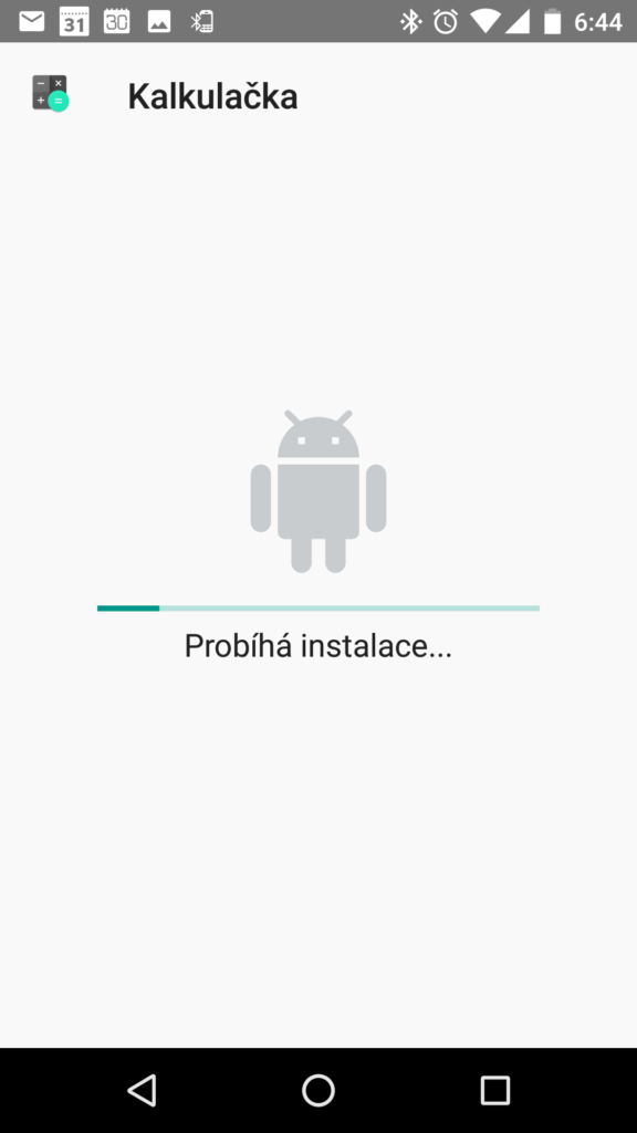 Instalace z alternativního zdroje