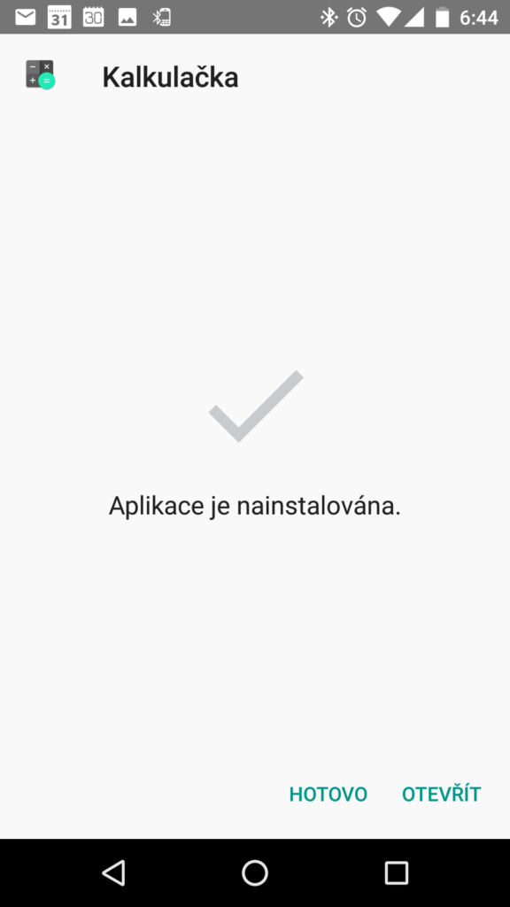 Instalace z alternativního zdroje