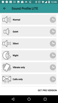 Sound Profile +volume schedule