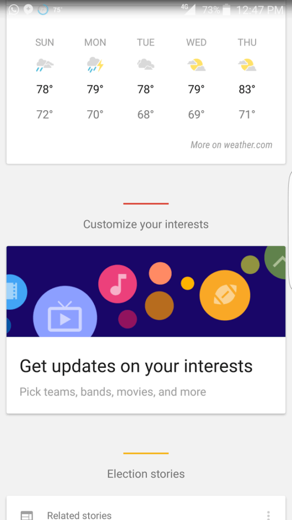 Karta Získejte aktuální informace o vašich zájmech