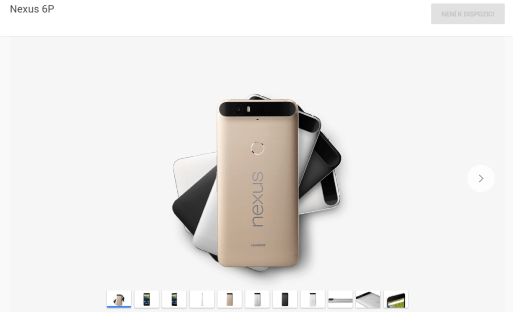 Telefon Nexus 6P je v Google Store beznadějně vyprodán