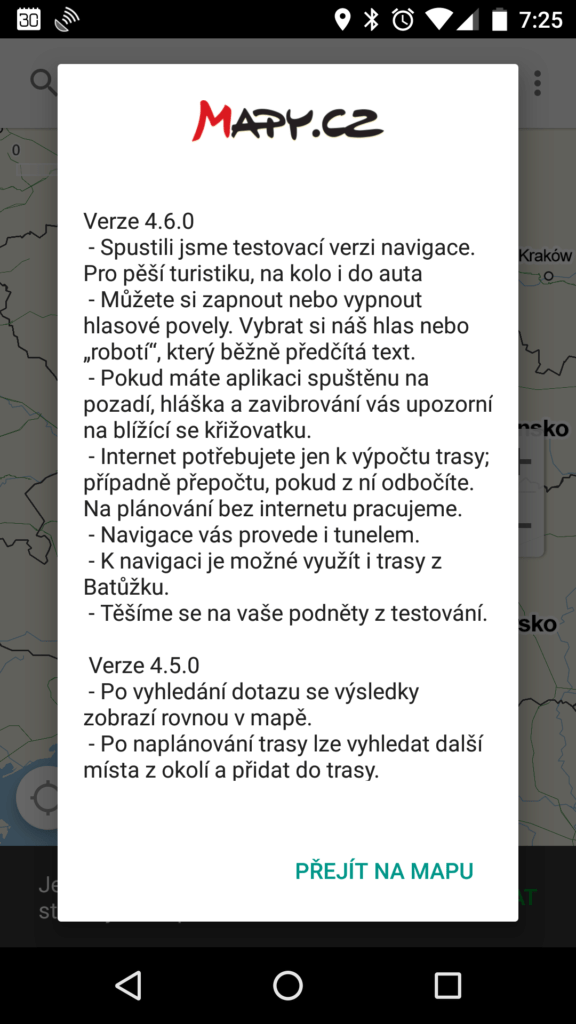 Novinky v poslední verzi