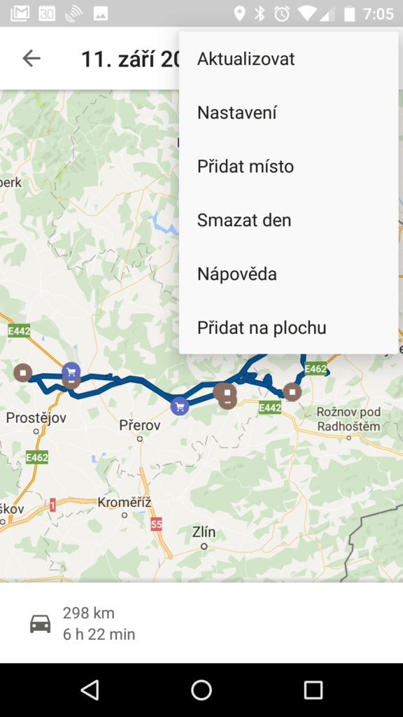 Přidání zástupce na plochu