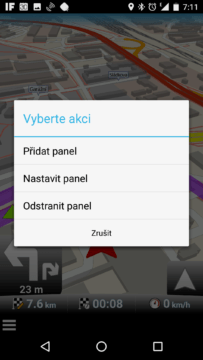 Akce spodního panelu