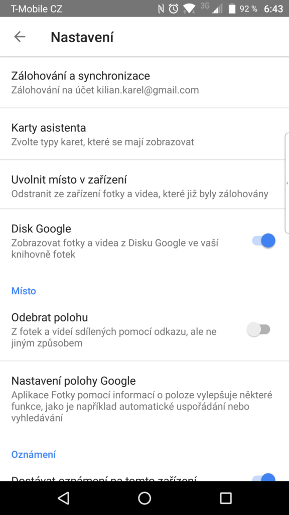 Budete pokračovat do sekce Karty asistenta