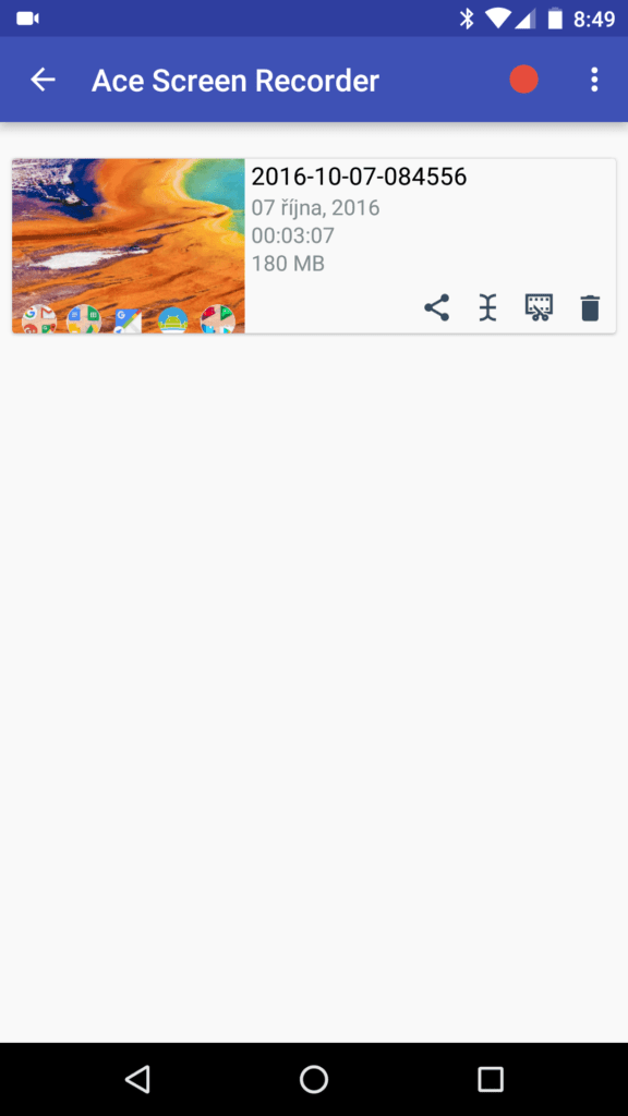 Ace Screen Recorder video v galerii