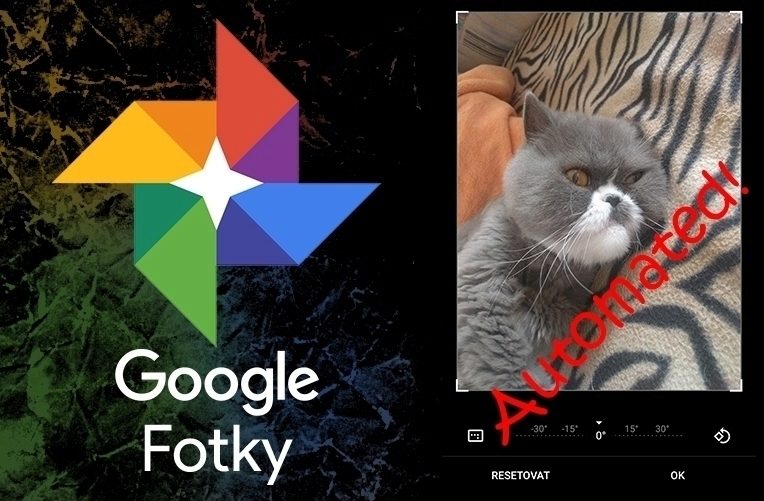 Google Fotky automatické otáčení náhleďák
