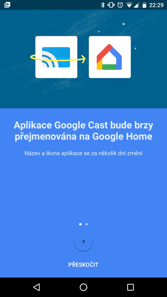 Google Home aplikace 3