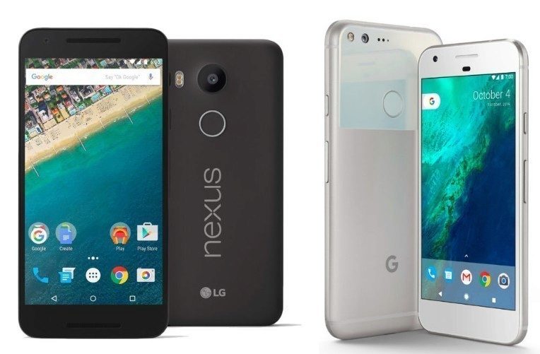 Pixel telefony a Nexus Pixel telefony a Nexus
