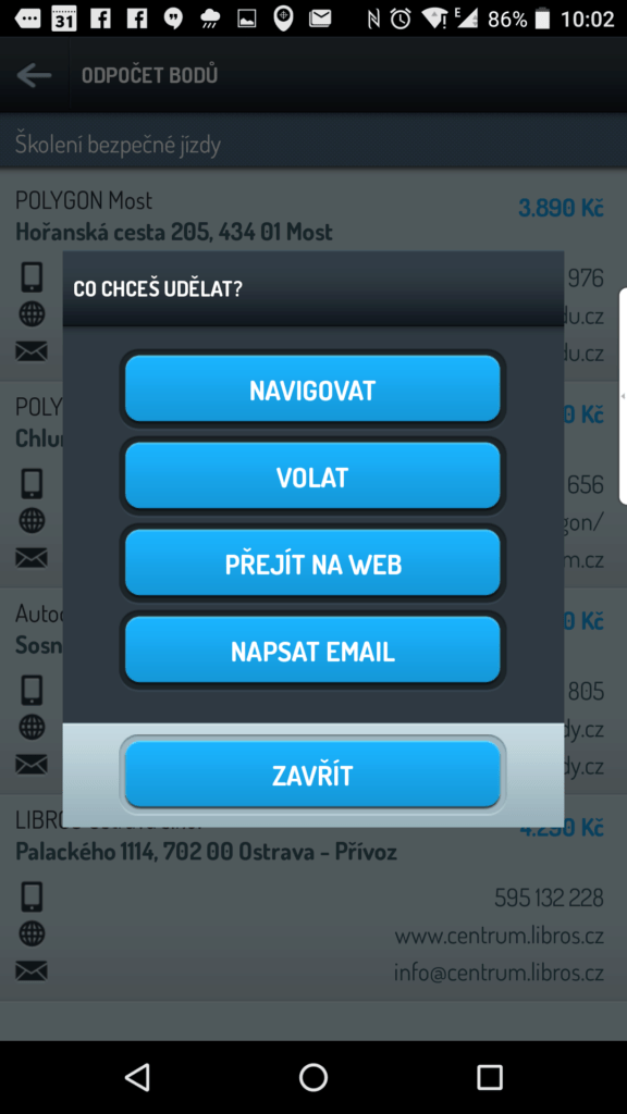 Podrobnosti k místu