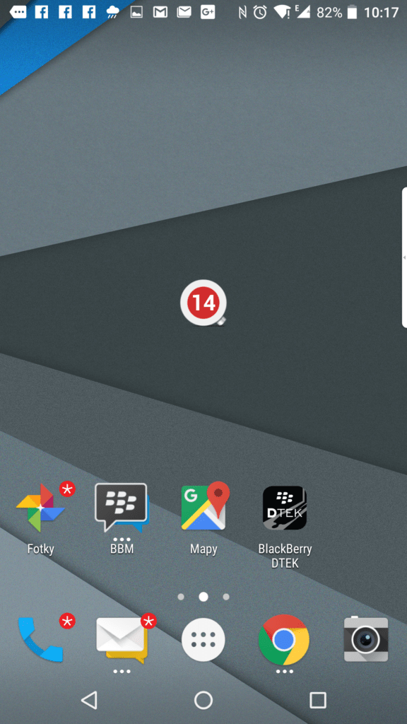 Widget na plochu