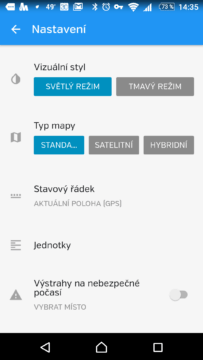 Možnosti nastavení