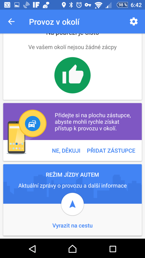 Nabídka vytažení zástupce na plochu